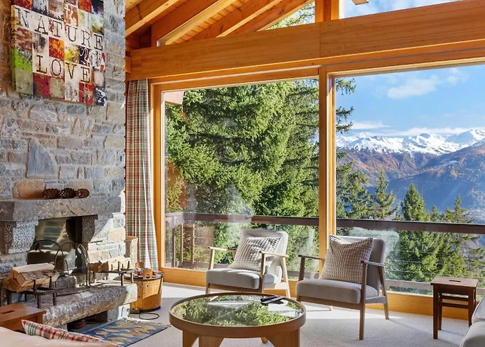 La Frenaie A Avec Vue Sur Les Alpes * Anzère