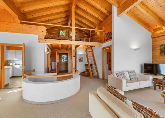 La Frenaie A Avec Vue Sur Les Alpes Chalet Anzère