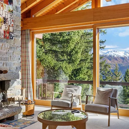 La Frenaie A Avec Vue Sur Les Alpes * Anzère